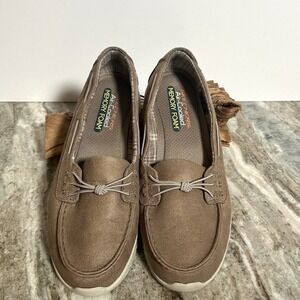 Sketchers Women's Boat Shoes w/ Air Cooled Memory Foam Cushioning. Size 10.